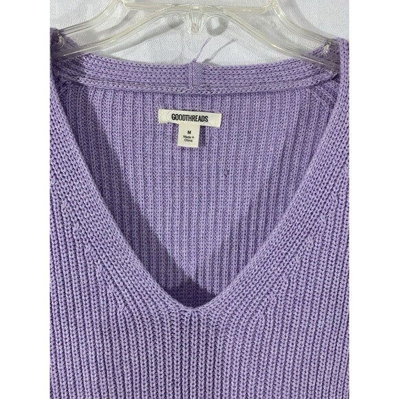 Good threads Lavender Tunic Sweater Womens M Nwt V Neck - Picture 3 of 5